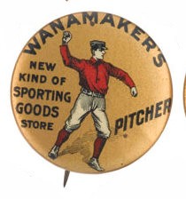 Pitcher Wanamaker's Gold Bkg